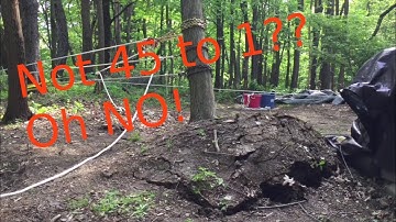 Not a 45 to 1 pulley system??  Let