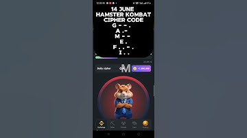 14 June Hamster Kombat daily Cipher Code | Hamster Daily Cipher Code Today