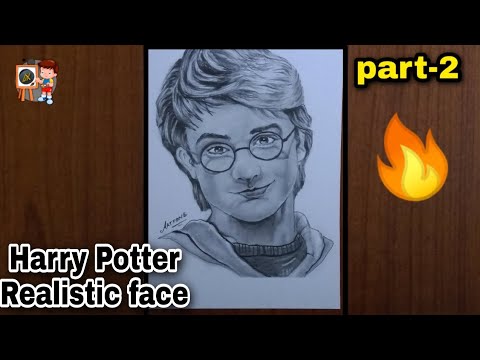 How to draw Harry Potter Realistic face Drawing step by step🔥 part-2 ...