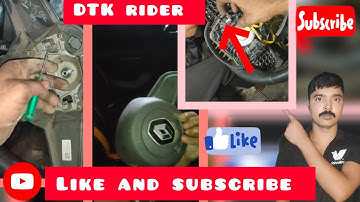 How to remove airbag.stearing and clock spring renault kwid #automobile #vlog #video @dtkrider