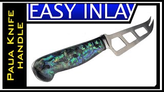 Making a Paua Abalone Shell Knife Handle | Easy Inlay How-To