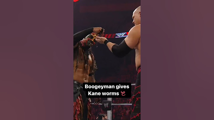 #wwe #boogeyman #give's#kane #worms #shorts 🔥🔥