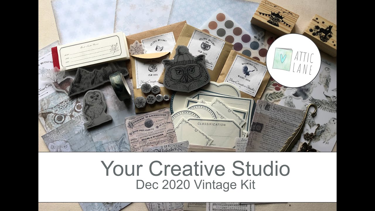 Your Creative Studio - Vintage subscription Box - December 2020
