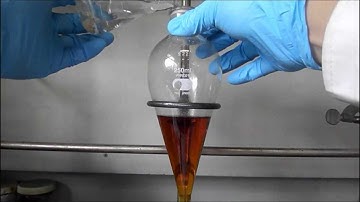 Work-up using separatory funnel (Liquid-Liquid extraction)
