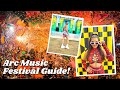 Arc music festival tips advice  set times 