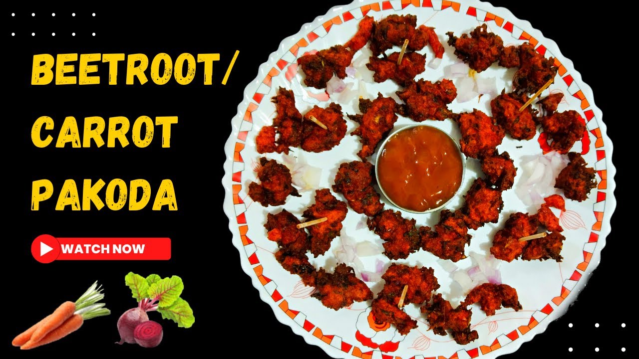 Beetroot Carrot Pakoda| Pakoda Recipe in Telugu| Evening Snacks Recipe|