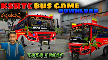 Ksrtc bus game download full info in kannada | tata imac built ksrtc bus mod
