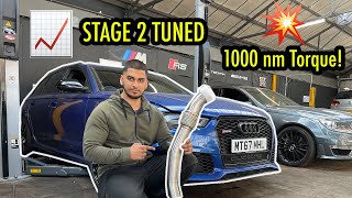 MY AUDI RS6 GETS TUNED TO STAGE 2 ! | SAVAGE POPS AND BANGS | DOWNPIPES INSTALL | I GET PULLED OVER!