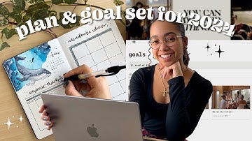 ultimate reset for 2024 🖤 bullet journaling, notion tour, goal setting, & vision boarding :)