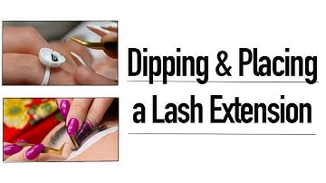 How to Dip and Place an Eyelash Extension | Fundamentals of Lashing
