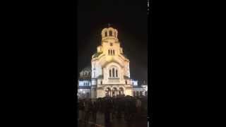 Easter in Sofia: Aleksandar Nevski Cathedral bells ringing at midnight