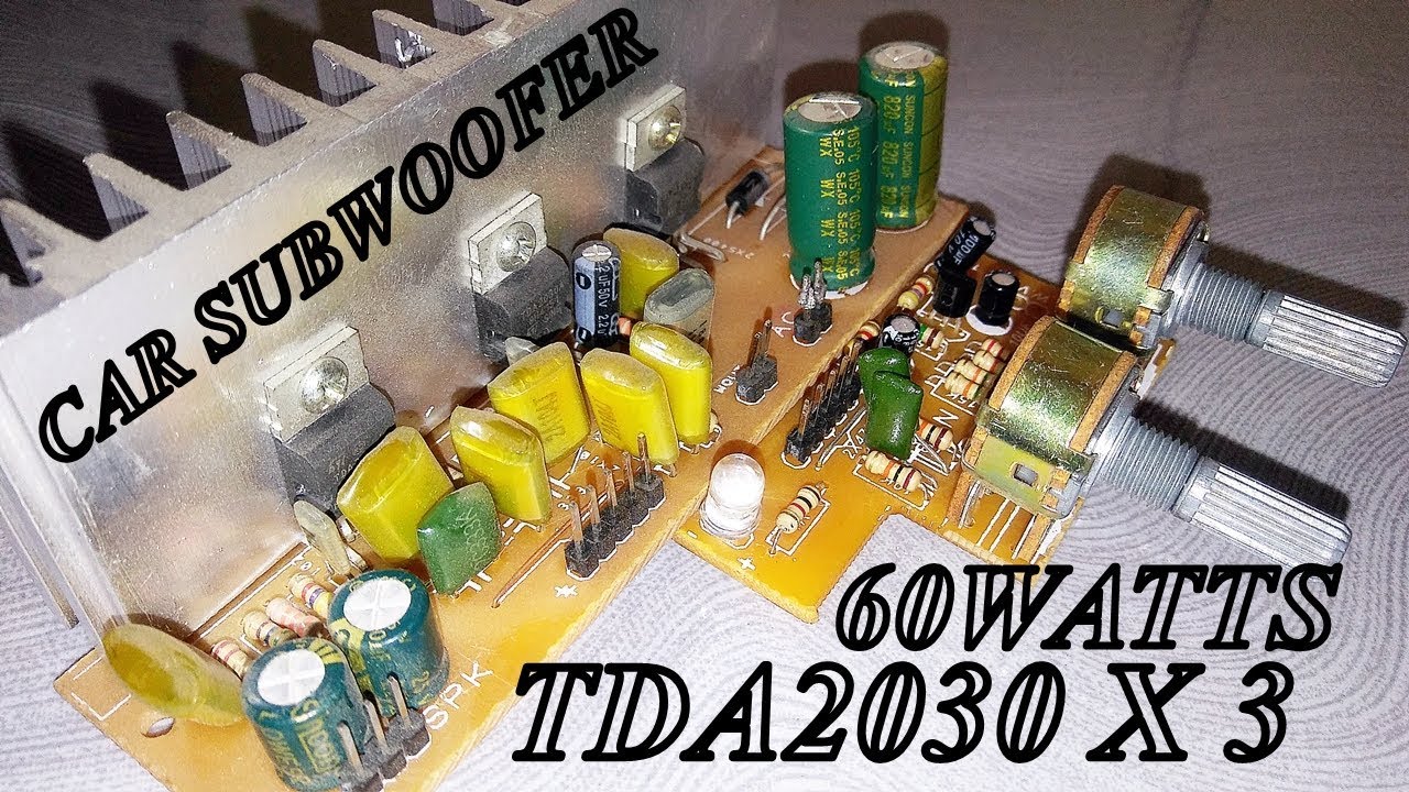 Car Subwoofer Amplifier Kit 12Volts YouTube