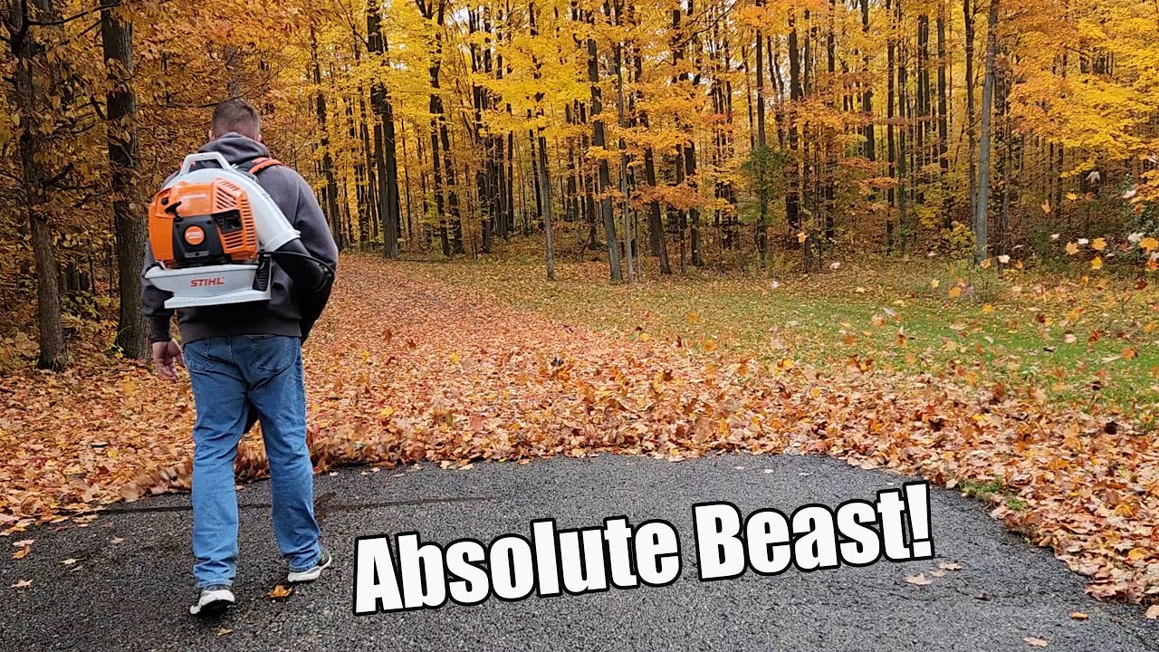 Stihl BR 800 X Magnum — настоящий зверь! 912 куб. футов/мин и 239 миль/ч — это невероятная мощность.