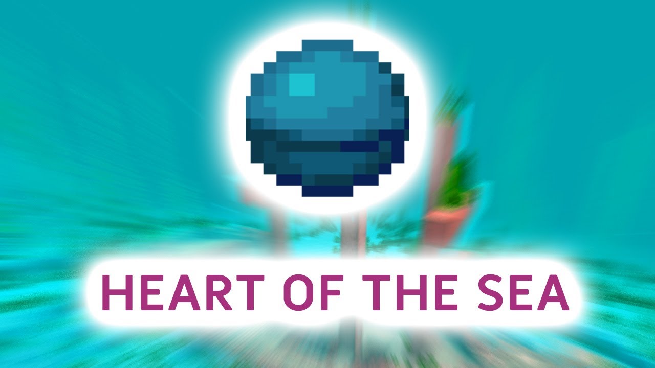 HOW TO GET HEART OF THE SEA 🔵 (USES AND POWERS)- Minecraft Tutorial 1.