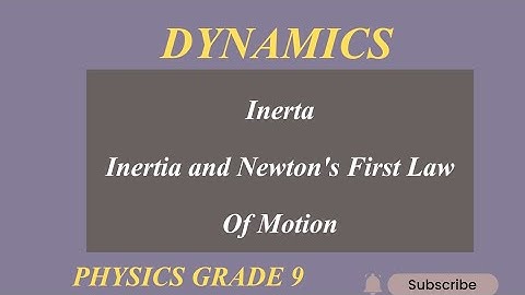 Inertia | Inertia and Newton