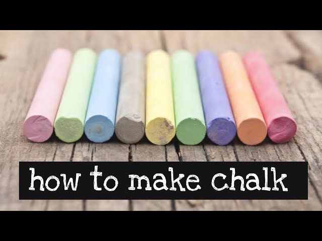 Diy homemade coloured chalk, How to make chalk at home
