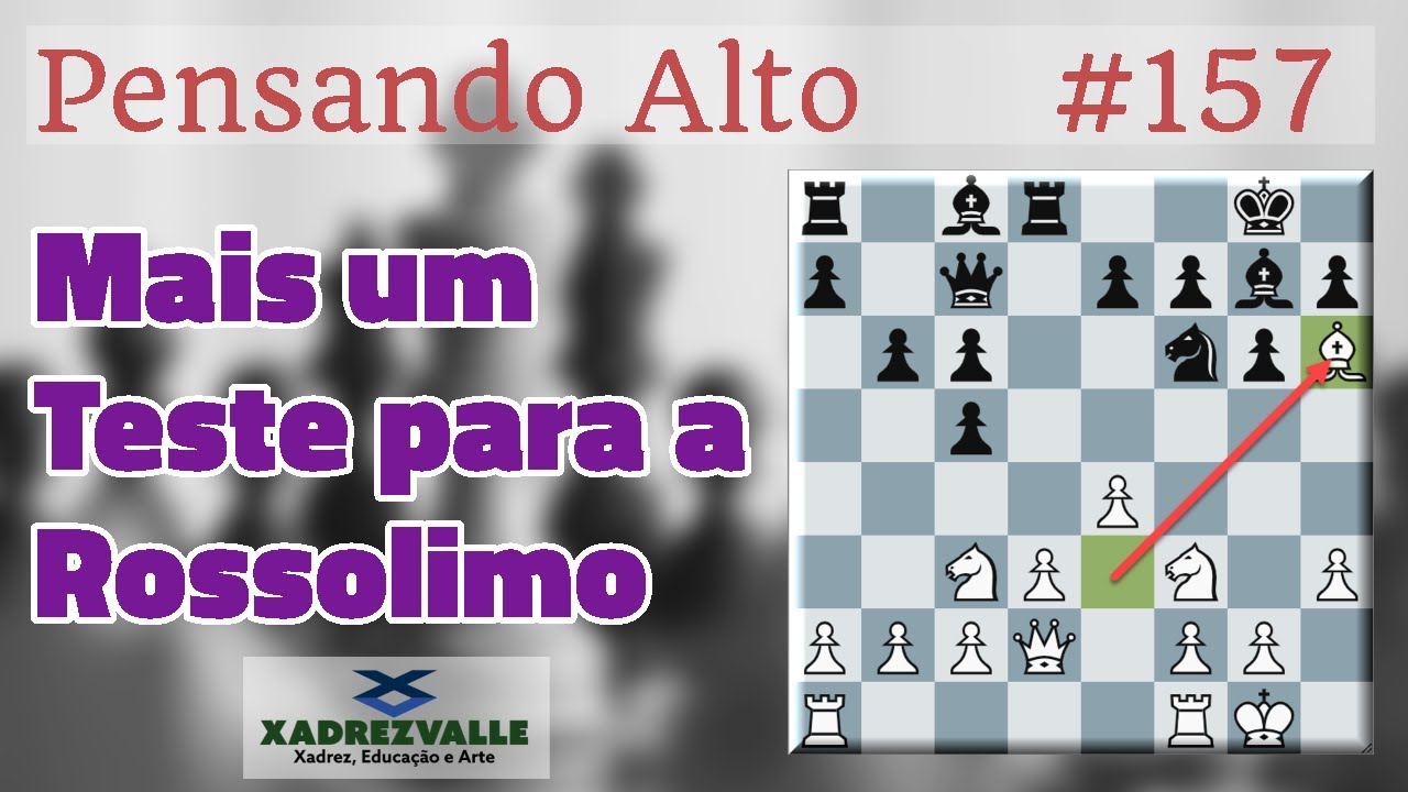 Série Pensando Alto: partidas online jogadas pelo Mestre FIDE