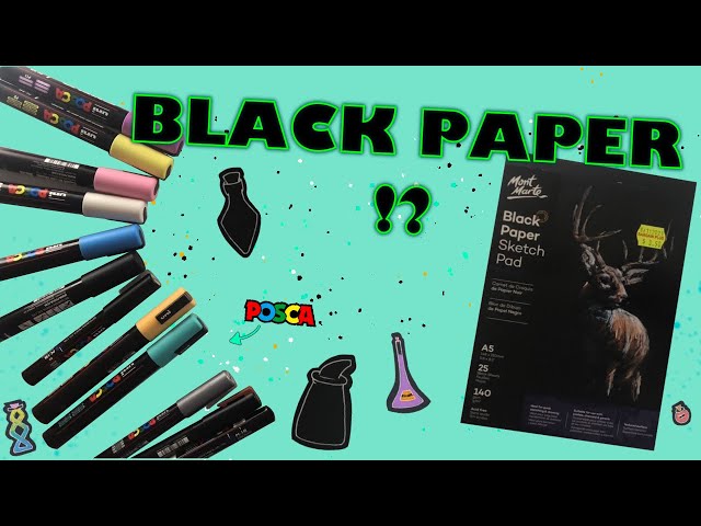 Can We Draw On Black Paper ? POSCA PENS 