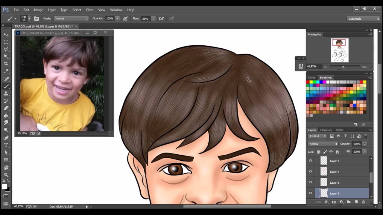CARICATURA DIGITAL INFANTIL PASSO A PASSO