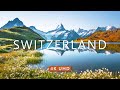 Switzerland 4k uambient drone film  best meditation piano music for stress relief 2020
