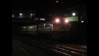 【甲種輸送】夜の大船駅に12系と14系が現れた！東武鉄道向け国鉄客車回送を激写