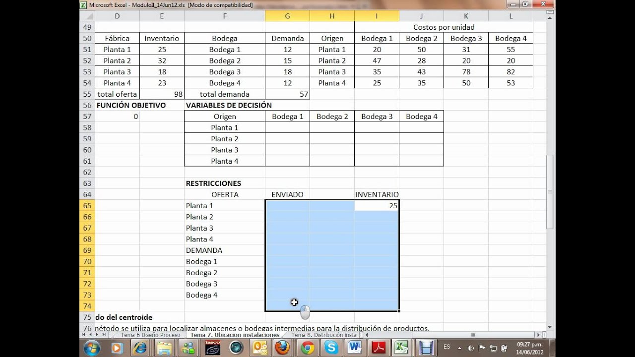 Total 61+ imagen modelo de transporte en excel