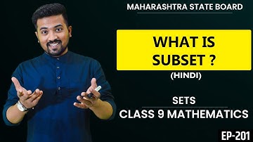 Subset - SETS - Class 9 Mathemathics in Hindi || Digital Master