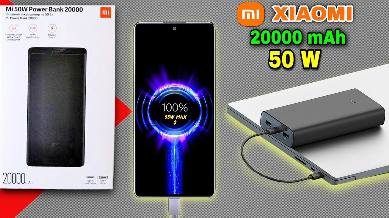 La nueva batería externa de Xiaomi es de 20.000mAh y puede cargar móviles y  ordenadores portátiles