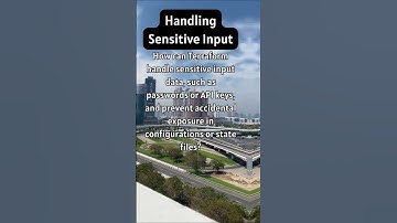 Handling Sensitive Input #shorts  #devops #cloudops #terraform #azure  #compliance #aws #gcp