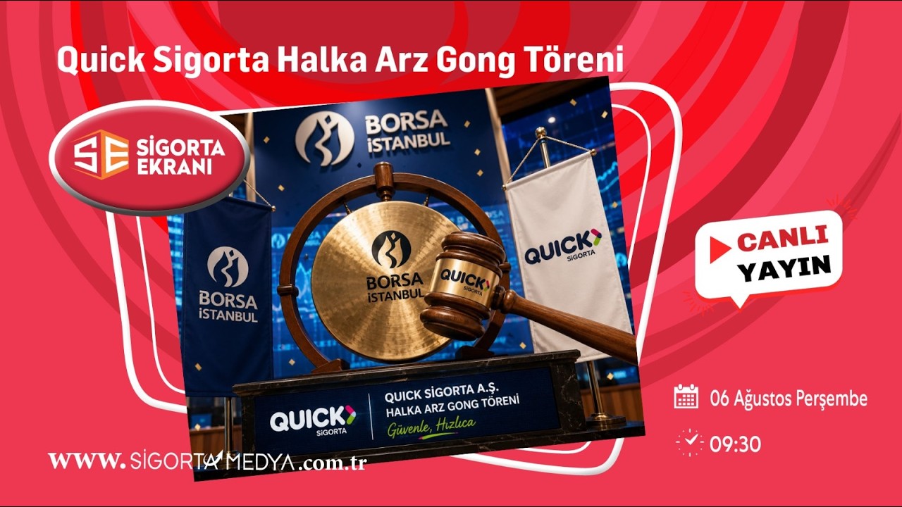 Quick Sigorta Halka Arz Gong Töreni