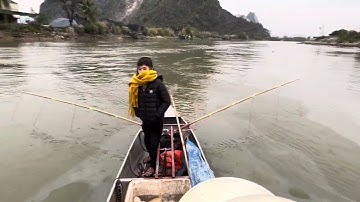 Thực tế kéo cáp ở độ sâu bắt cá chép cụ giữa sông lớn.0985802199