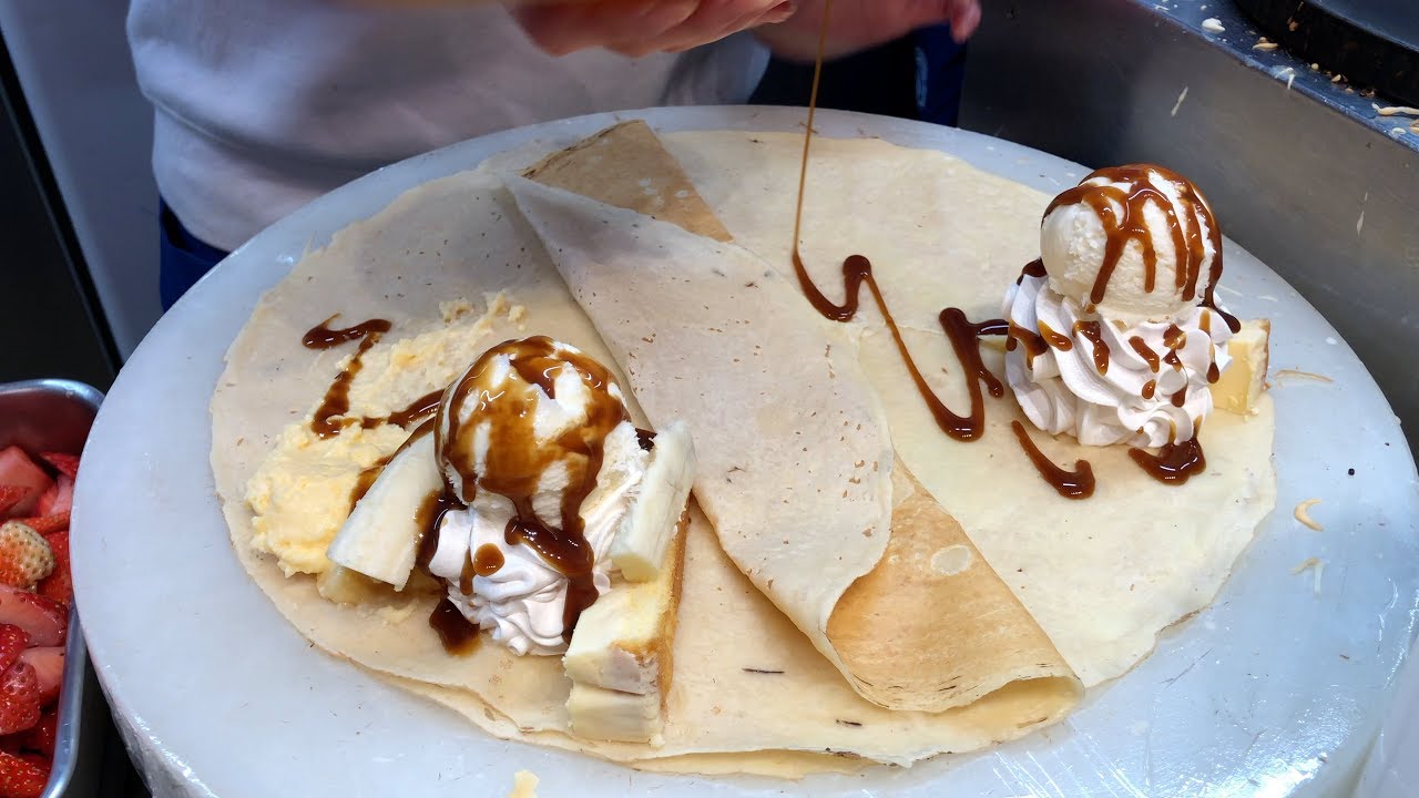 メガ.Ms.Mr.クレープ職人japanese street food-creamy crepe compilation ICE CREAM CREPE Compilation Tokyo Japan