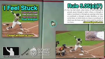 Ask UEFL - Batted Ball Sticks in Wall vs in Ground During 2 Minor League Games - A Rules Review