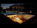Luxury Modern Balinese Pool Ambience | Real Time Sunset in 4K | Ambience for Study & Sleep