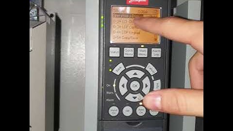 #DanfossFC302# Hướng dẫn cài đặt biến tần Danfoss hiển thị tần số ra màn hình chính