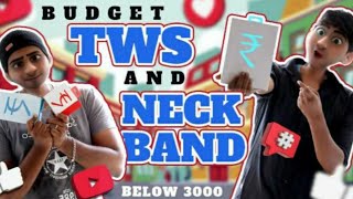 Best #tws (Truly Wireless Bud) & Neck Band Headphones Under 3000Rs | #Tamil #Townbuddies #Budgettws