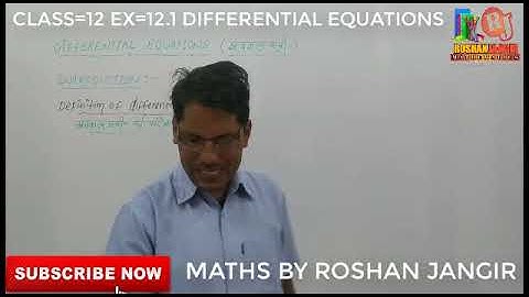 solution of differential  equations Cbse& Rbse,Eng&Hindi maths class=12 #nda,# jee,#navy,#airforce