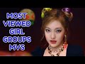 Top 50 most viewed kpop girl groups mvs  april 2024