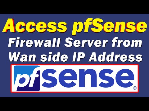 Access pfSense Firewall Server from Wan side IP Address Urdu | pfSense Web Configuration through Wan