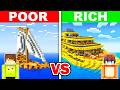 POOR vs RICH: YACHT House Battle in Minecraft