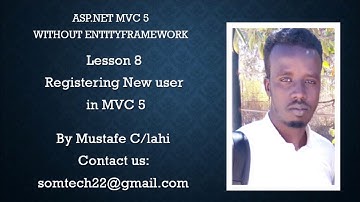 8 SignUp New User in MVC Af Somali