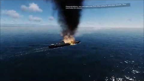 DCS: AJS37 Viggen Ground Attack RB 04E Anti Ship Missile Training Mission 7