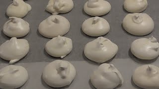 #БЕЗЕ в домашних условиях выкладываем ложкой/meringue recipe Кулинарный Клуб