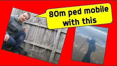 3.5 MHz pedestrian mobile with a magnetic loop