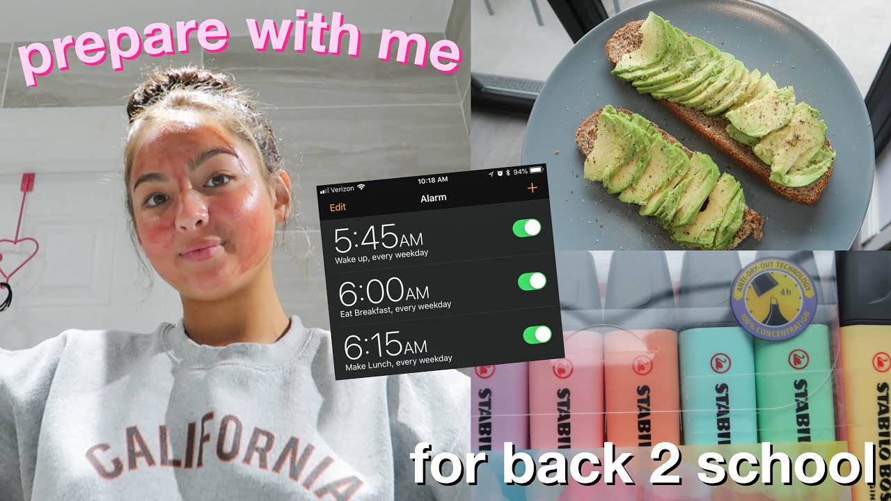 prepare w/ me for back to school :3 - YouTube