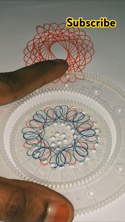 Simple spirograph design #satisfying - YouTube