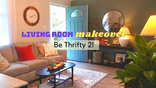 Thrifty Living Room Makeover