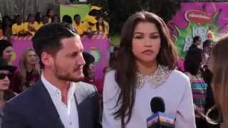 Kids Choice Awards 2013 - Zendaya & Val Chmerkovskiy Interview