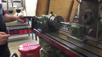 Horizontal Mill Indexing Head Setup