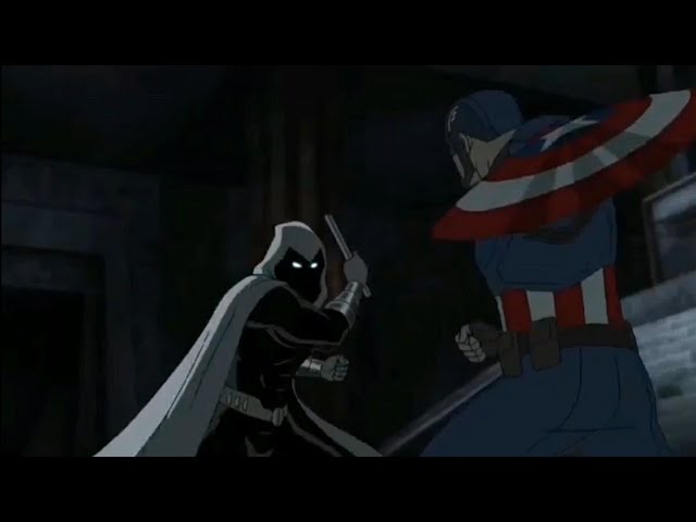 Moon knight Vs Captain America,  iron Man ,and Black Widow class=